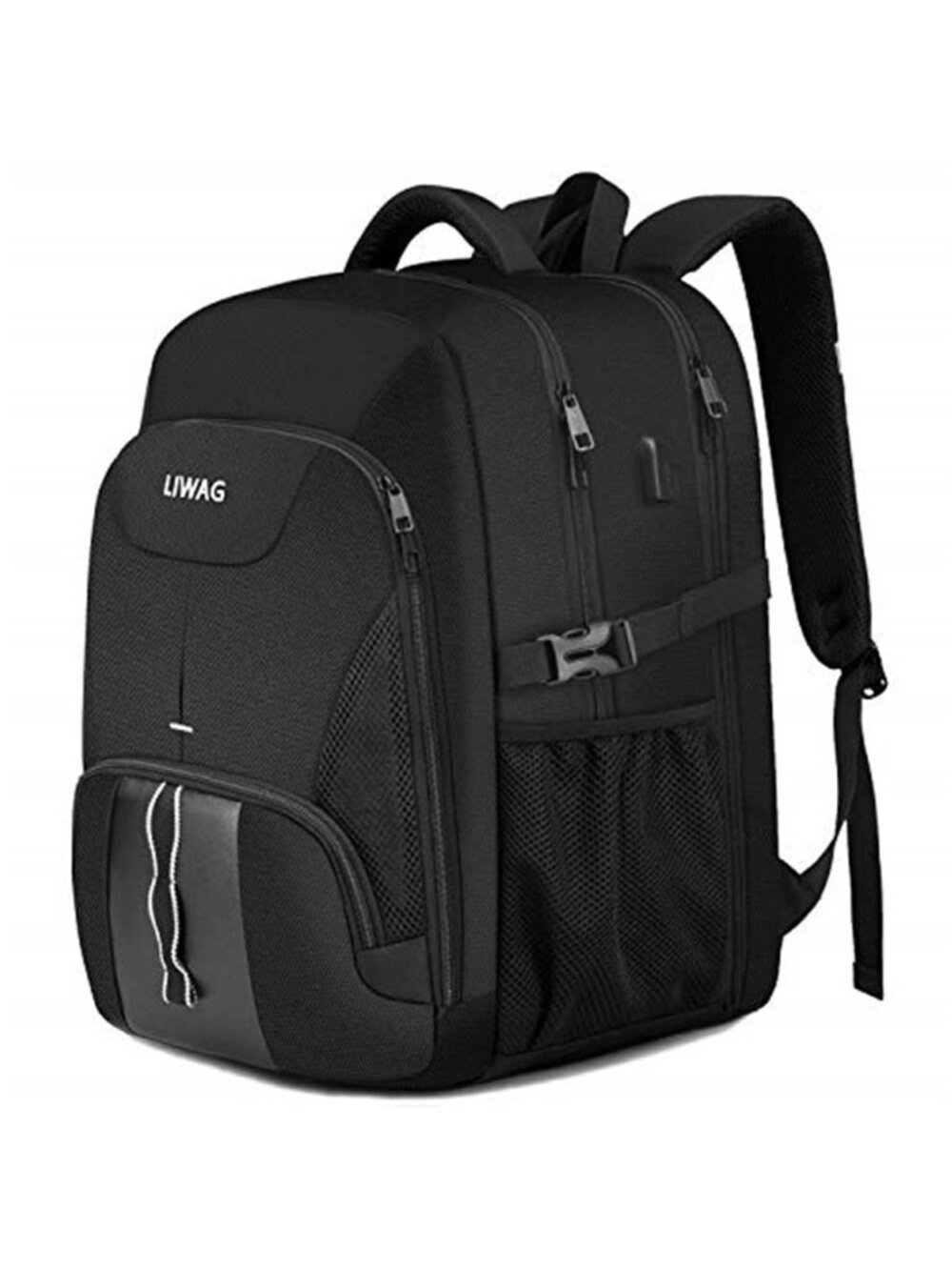 50L Travel Laptop Backpack Men 17 Inch USB Charging TSA Friendly Anti Theft Bag
